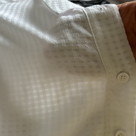 A/X ARMANI EXCHANGE slightly  semi sheer white shirt dress in size 4 - Picture 8 of 8